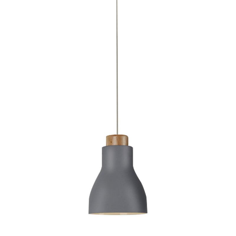 Nordic Half-Bottle Pendant Light - Modern Metallic Hanging Light for Balcony or Study Room