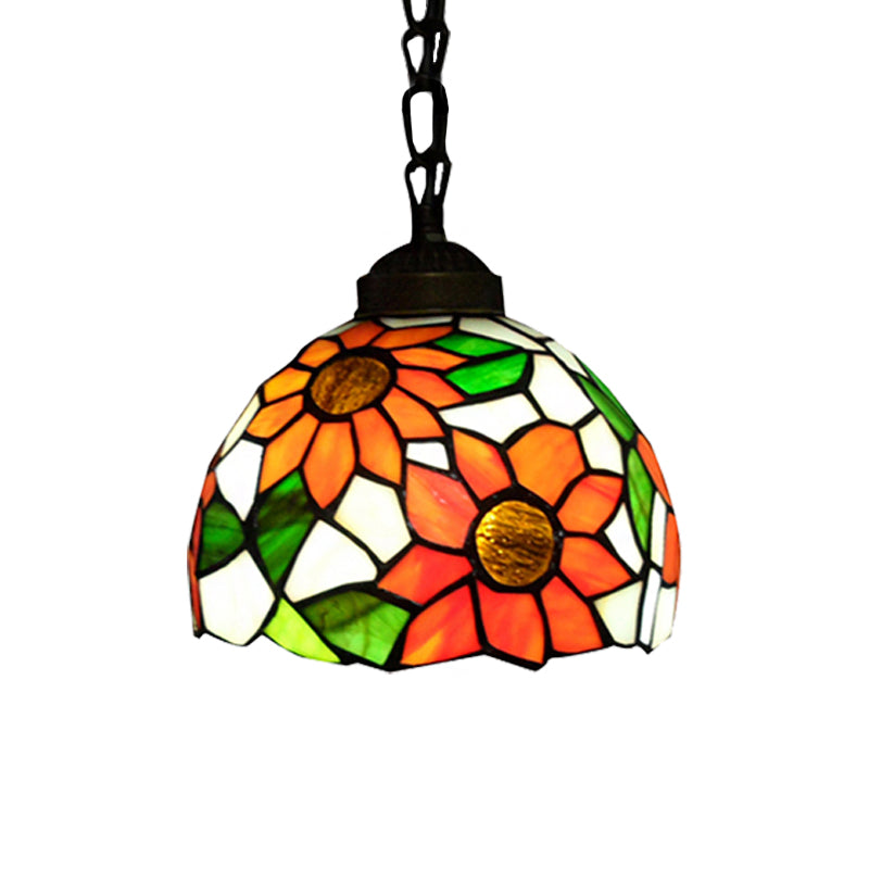 Suspension en verre teinté noir victorien : lampe à suspension élégante pour salle à manger