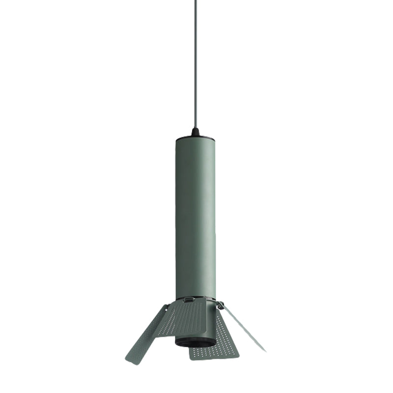 Mini Hanging Lamp Tube Shade - Macaron Style, Metallic Pendant Lighting - Perfect for Cloth Shop!