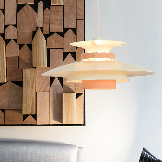 Lampe suspendue UFO Librairie : Lampe suspendue créative en métal avec cordon réglable