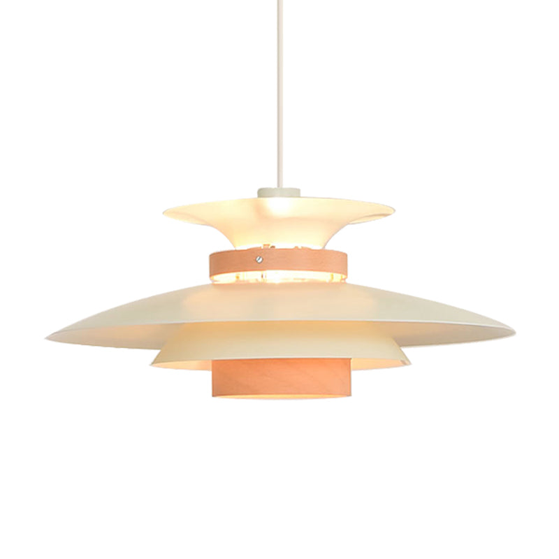 Bookstore UFO Pendant Light: Creative Metal Hanging Light with Adjustable Cord