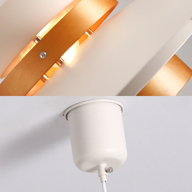 Bookstore UFO Pendant Light: Creative Metal Hanging Light with Adjustable Cord