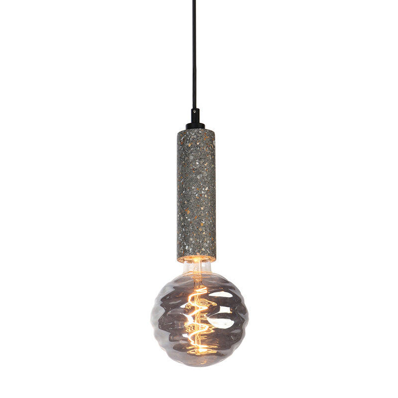 Modern Orb Pendant Light With Dimple Glass - 5 W Hanging Lamp For Cloth Shop