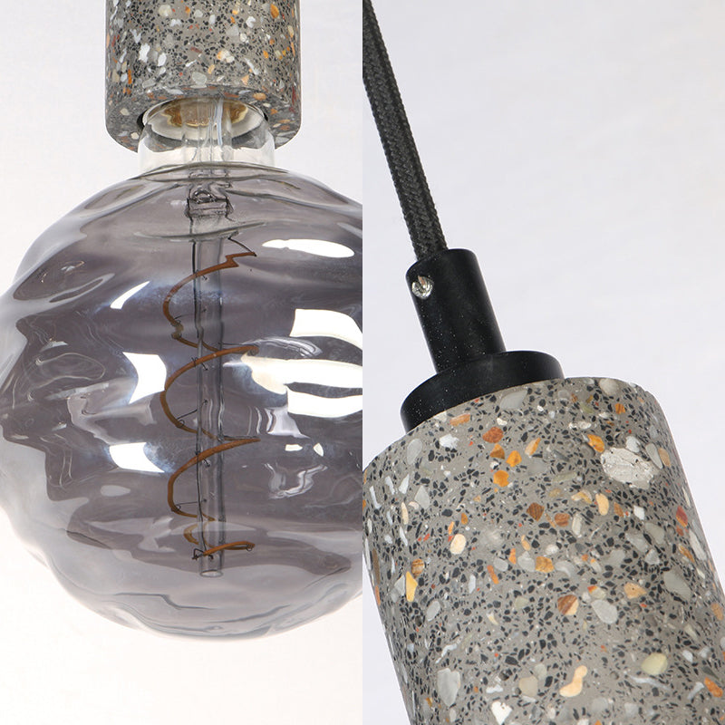 Modern Orb Pendant Light With Dimple Glass - 5 W Hanging Lamp For Cloth Shop