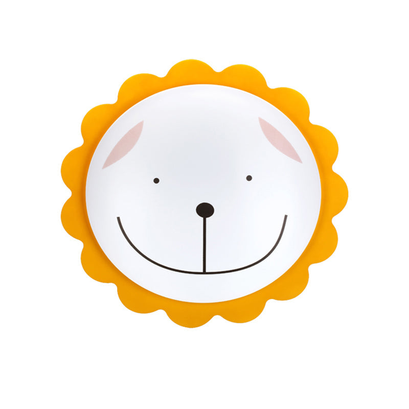 Modern Sun Ceiling Mount Light - Acrylic Flush Light for Kindergarten and Baby Bedrooms