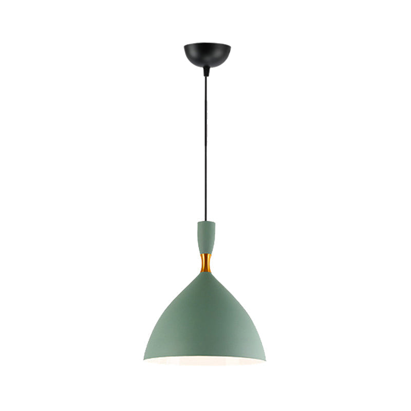 Macaron Loft Suspension Light - Restaurant Cloth Shop Funnel Pendant Lighting - Aluminum - 1 Head