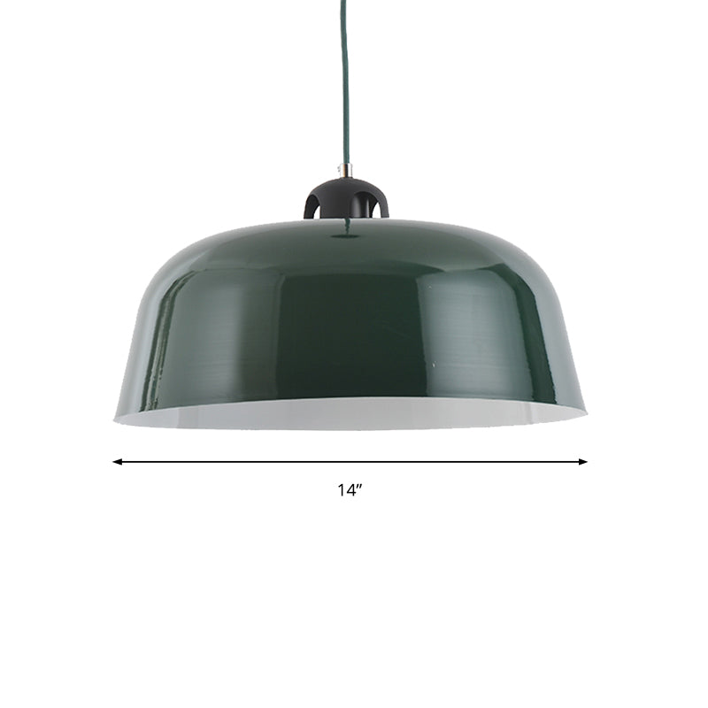 Macaron Barn-Shaped Hanging Pendant Light In Blue/Green/Yellow/Pink Ideal For Nursing Room Or