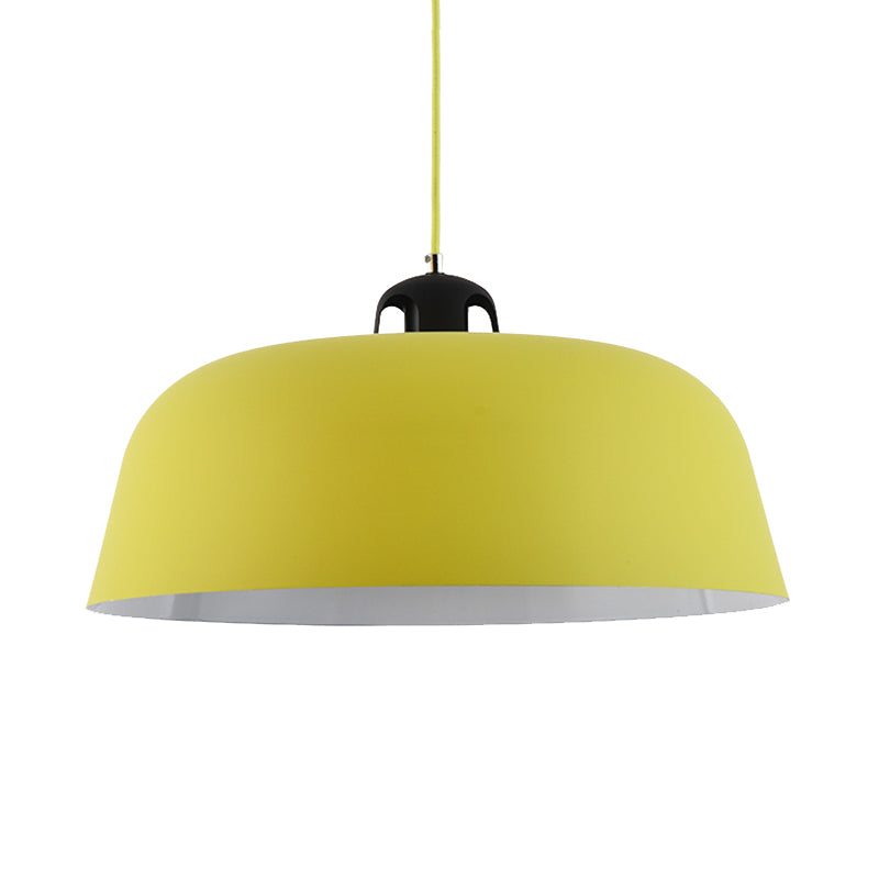 Macaron Barn-Shaped Hanging Pendant Light In Blue/Green/Yellow/Pink Ideal For Nursing Room Or