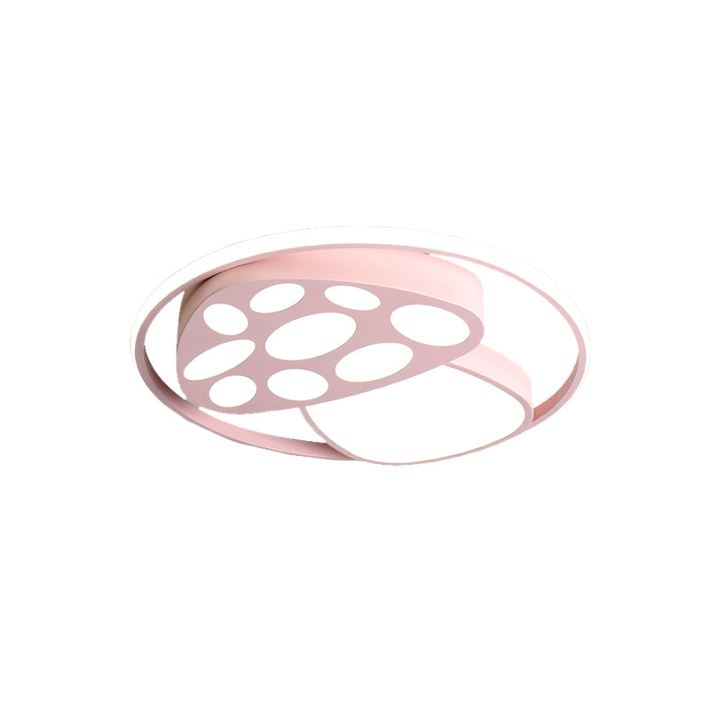 Cute Mushroom Flush Mount Ceiling Lamp for Kindergarten - Cartoon Acrylic and Metal Design