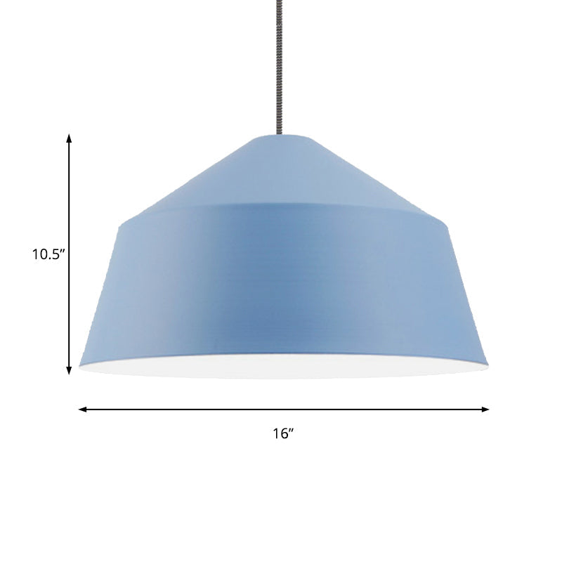 Nordic Metallic Pendant Lamp with Adjustable Cord for Hotel- Undertint Barn Light