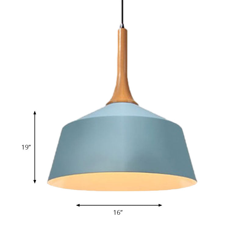 Lampe suspendue à tête unique Seafoam E27 : lampe suspendue moderne en métal pour restaurants