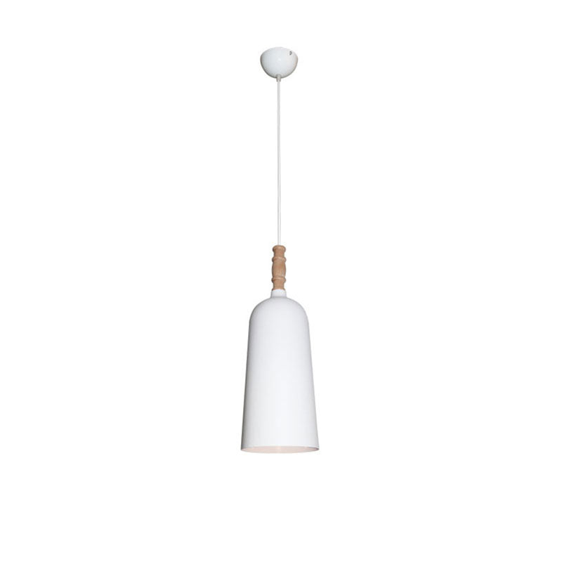 Nordic Metal Pendant Light - Stylish Hanging Lamp For Cafe Or Bookstore White