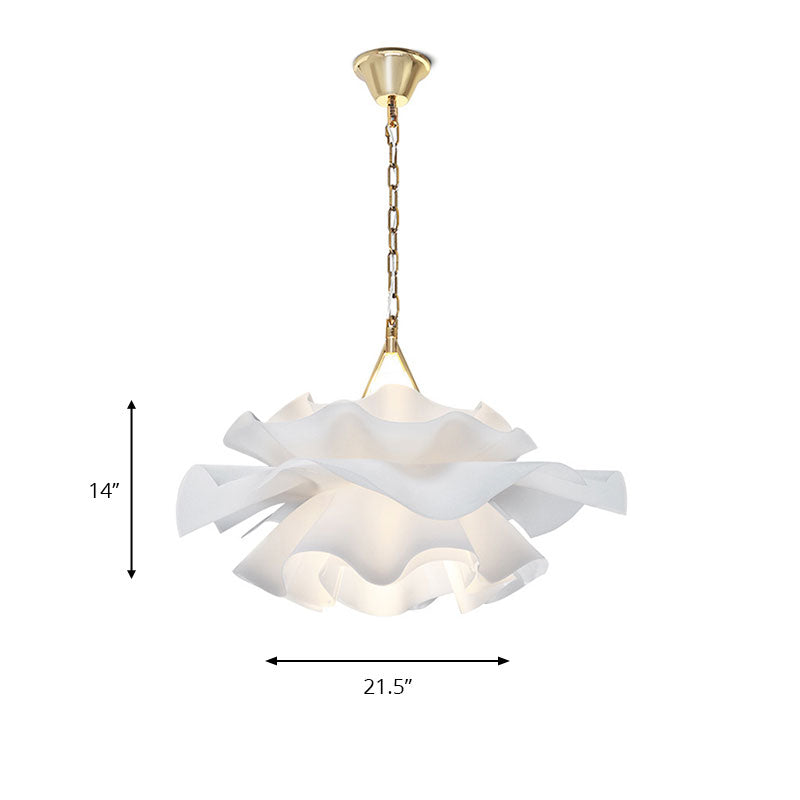 Stylish White Flower Pendant Light for Modern Bedrooms