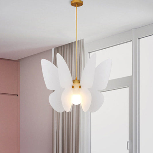 Modern White Acrylic Butterfly Ceiling Pendant Light for Dining Room