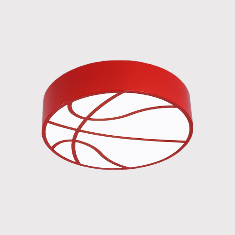 Multipurpose LED Basketball Ceiling Light for Kids - Red/Blue/Green Finish