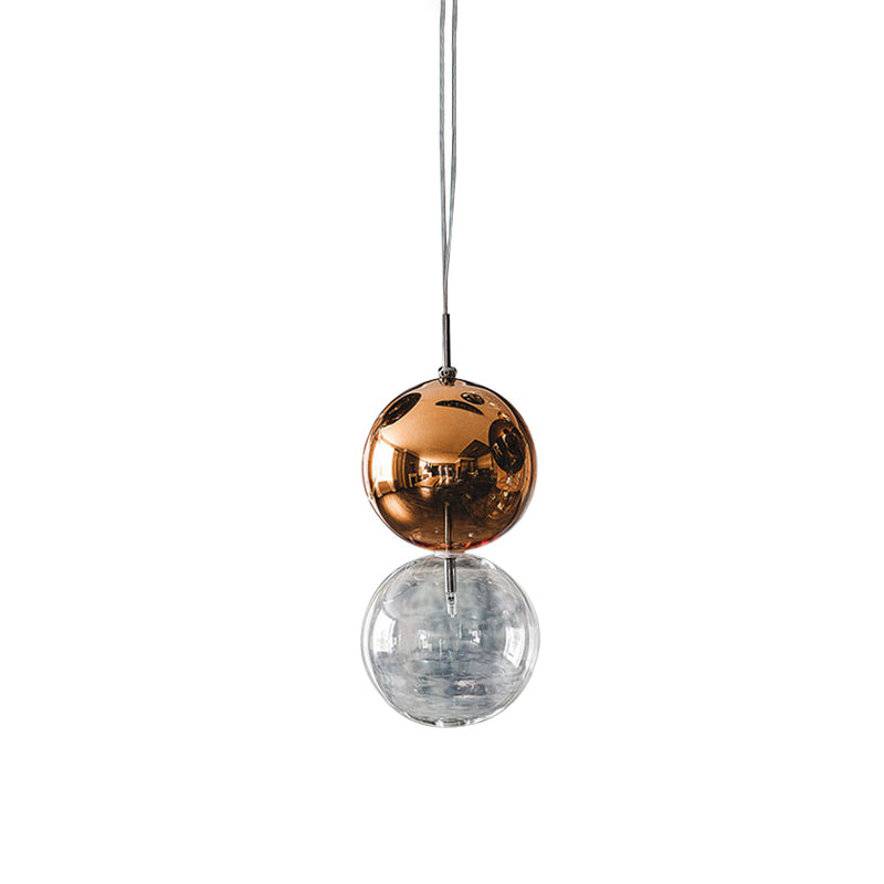 Clear Glass Gourd Pendant Light for Office and Hallway - Simple and Elegant