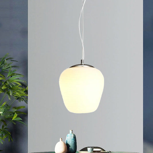 Stylish Nordic Pendant Light with Opal Glass - Ideal for Office and Kitchen Island
