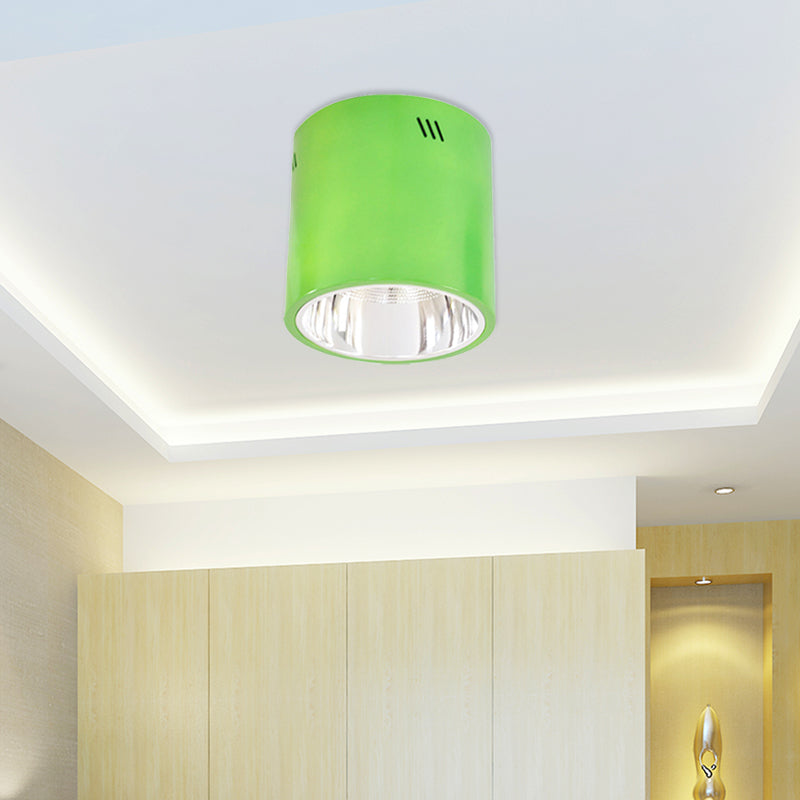 Drum Shaped Ceiling Mount Light - Head Downlight for Commercial Metal Down Light in Cloth Shops
