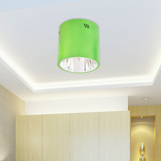 Drum Shaped Ceiling Mount Light - Head Downlight for Commercial Metal Down Light in Cloth Shops