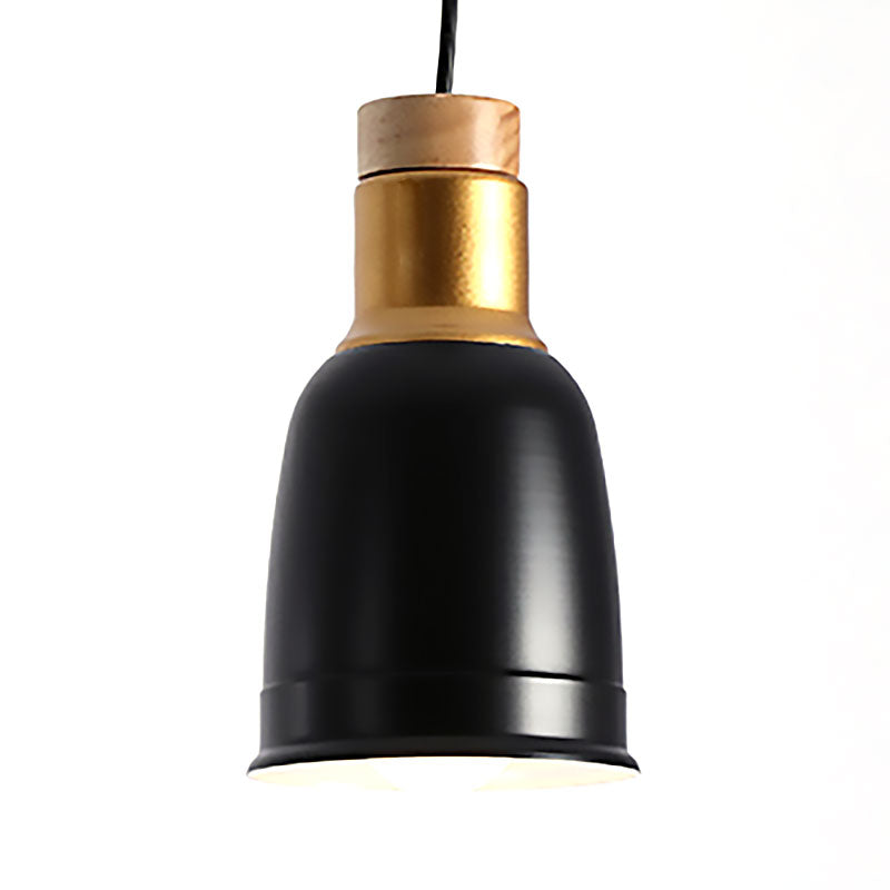 Nordic Metal Pendant Ceiling Light - Black/Grey/White with 1 Light