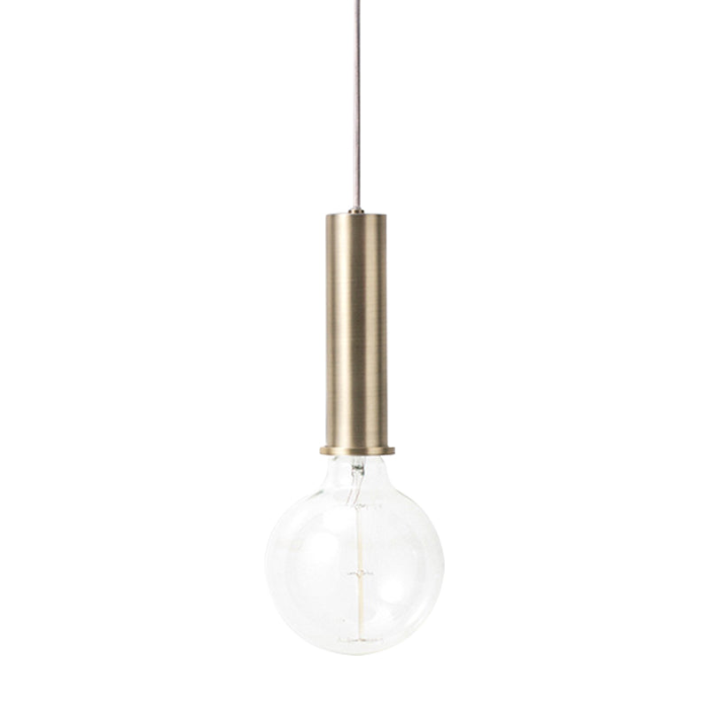 Mini Hanging Macaron Loft Metal Pendant Light - Single Light in Black/Blue/Pink/White - Perfect for Cafes