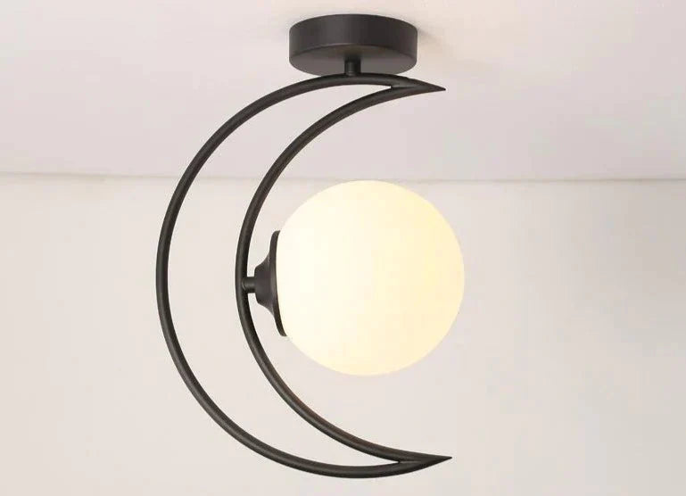 Plafond de lune en fer doré du couloir nordique