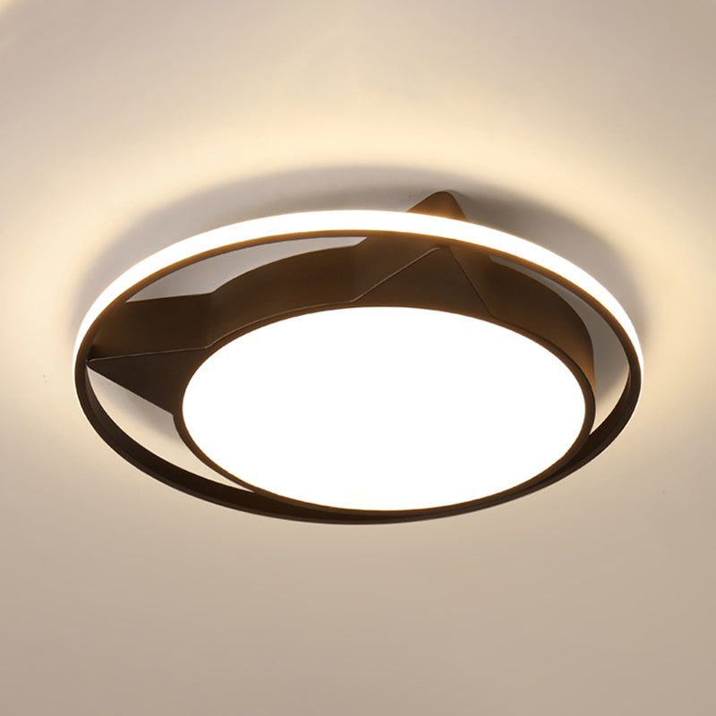 Cat Shaped Ceiling Light For Bedroom Décor - Animal Design Acrylic Flush Mount
