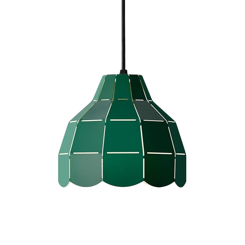 Macaron Scallop Dome Pendant Light - Pink/Yellow/Blue - Perfect for Living Room