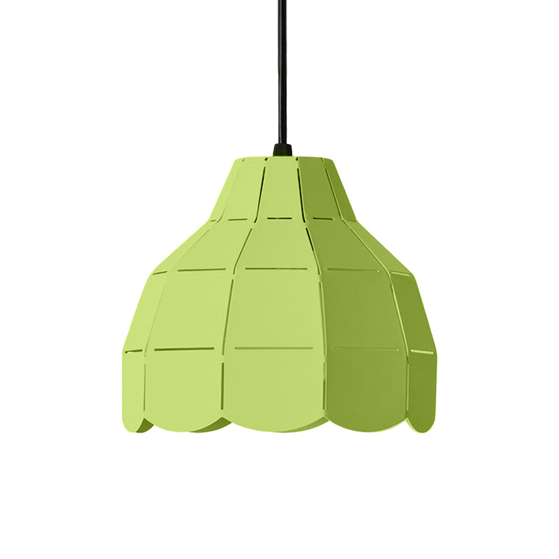 Macaron Scallop Dome Pendant Light - Pink/Yellow/Blue - Perfect for Living Room