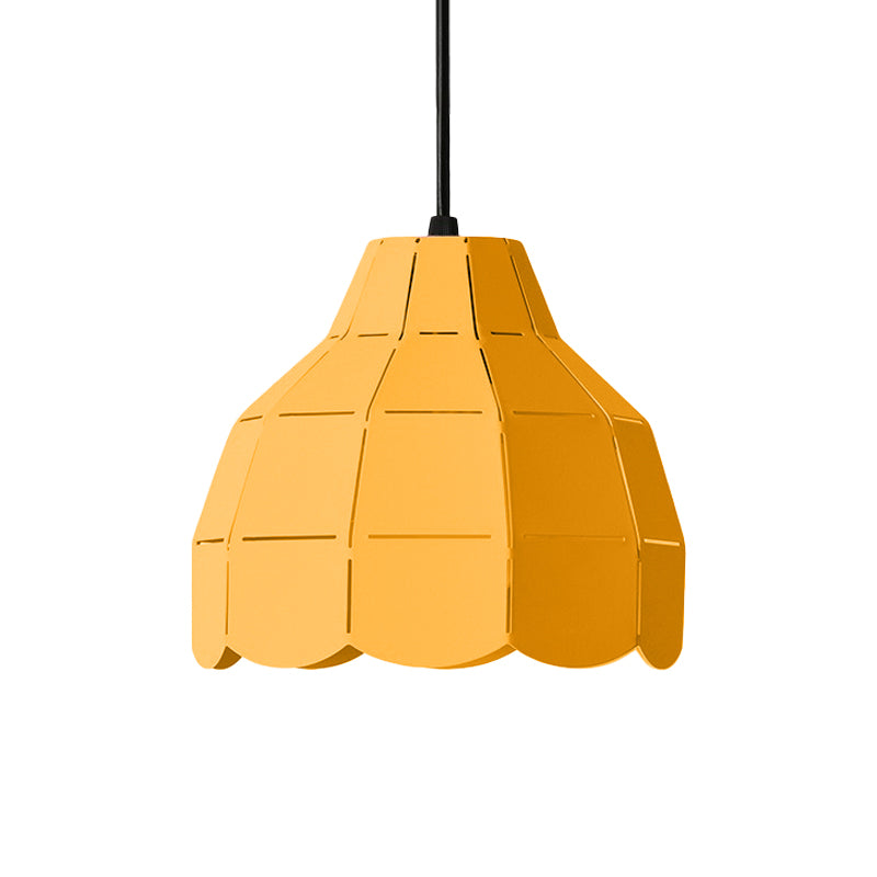 Macaron Scallop Dome Pendant Light - Pink/Yellow/Blue - Perfect for Living Room