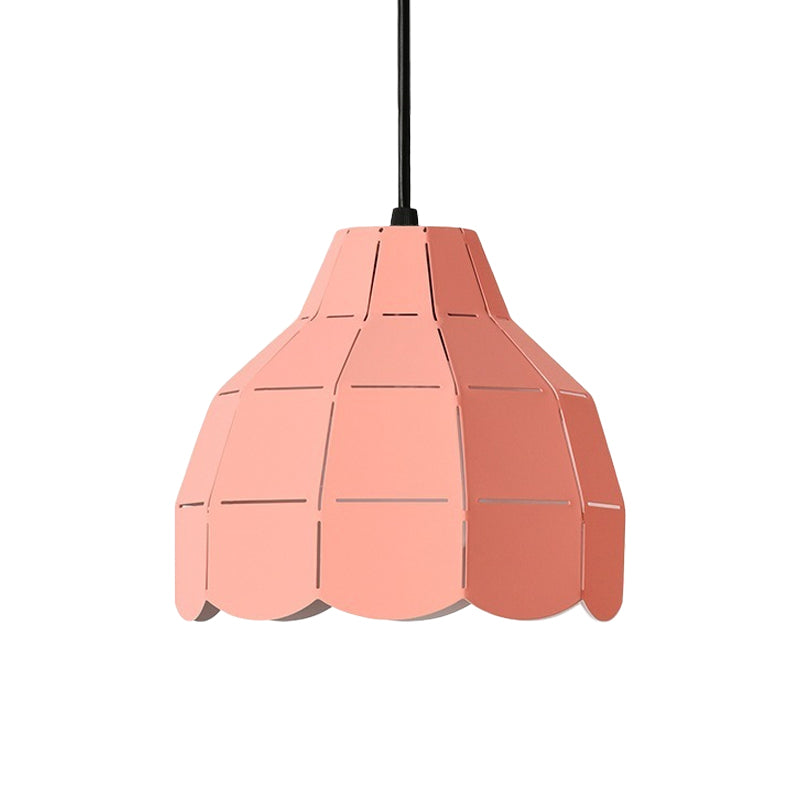 Macaron Scallop Dome Pendant Light - Pink/Yellow/Blue - Perfect for Living Room