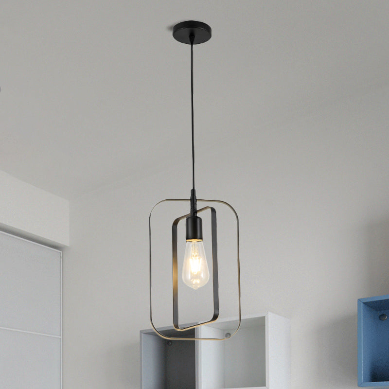 Nordic Rotatable Pendant Lamp With 1-Light In Multi Colors Metal Ceiling Lighting