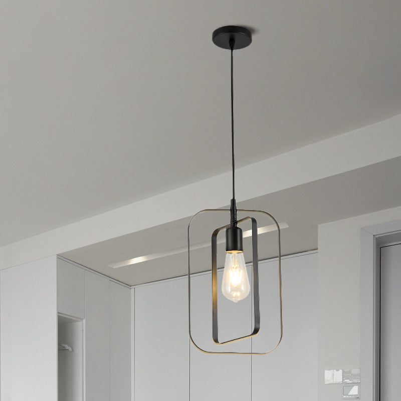 Rotatable Nordic Pendant Hanging Lamp - 1-Light Metal Ceiling Light in Multi Colors