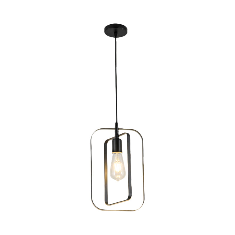 Rotatable Nordic Pendant Hanging Lamp - 1-Light Metal Ceiling Light in Multi Colors