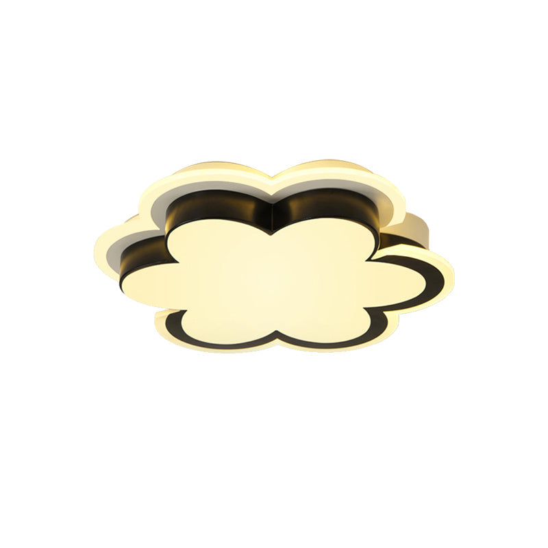 Black Blossom Acrylic Ceiling Light for Modern Corridor and Kitchen Spaces