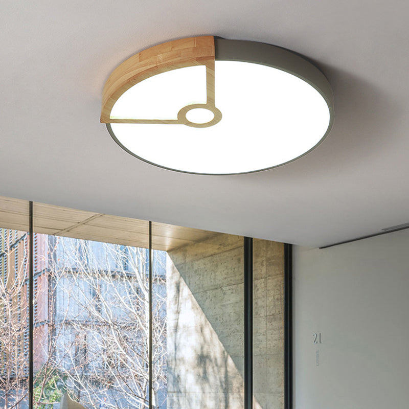 Modern Slim Round LED Flush Mount Ceiling Light for Living Room