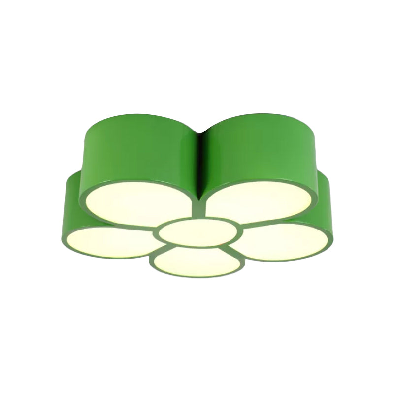 Plafonnier LED Plum Blossom pour plafond de jardin d'enfants - Rouge/Jaune/Bleu