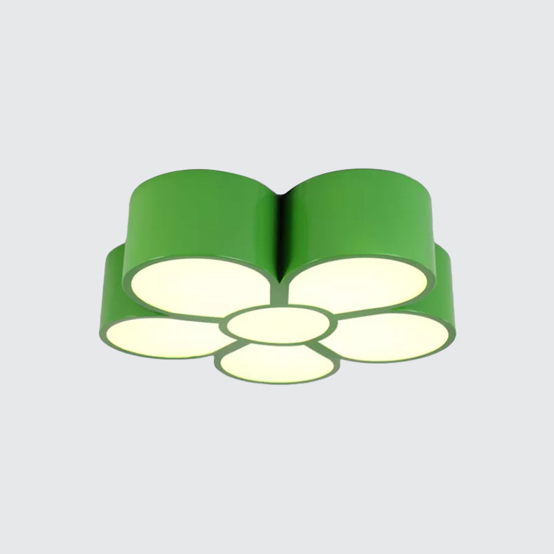 Plafonnier LED Plum Blossom pour plafond de jardin d'enfants - Rouge/Jaune/Bleu