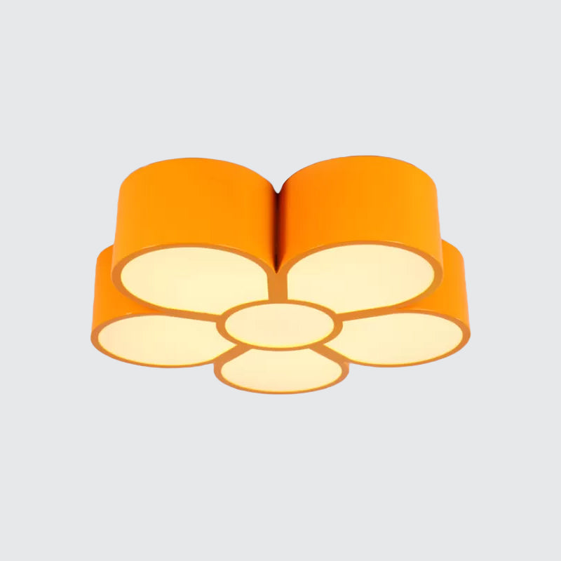 Plafonnier LED Plum Blossom pour plafond de jardin d'enfants - Rouge/Jaune/Bleu