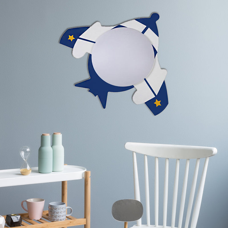 Children's LED Ceiling Mount Light with Wooden Cartoon Pattern - Ideal for Kindergarten