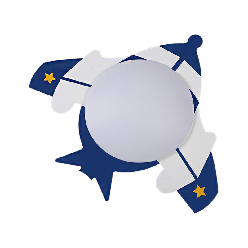 Children's LED Ceiling Mount Light with Wooden Cartoon Pattern - Ideal for Kindergarten