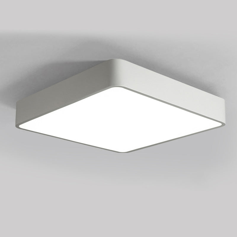 Plafonnier carré nordique à LED en acrylique pour bureau (noir/blanc, 40,6/59,7/99,1 cm de large)