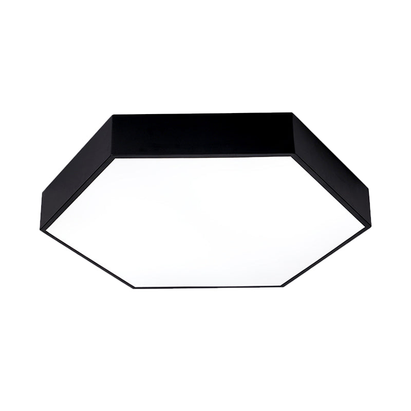Honeycomb Gym Pendant Iron LED Hanging Light - Nordic Style in Black
