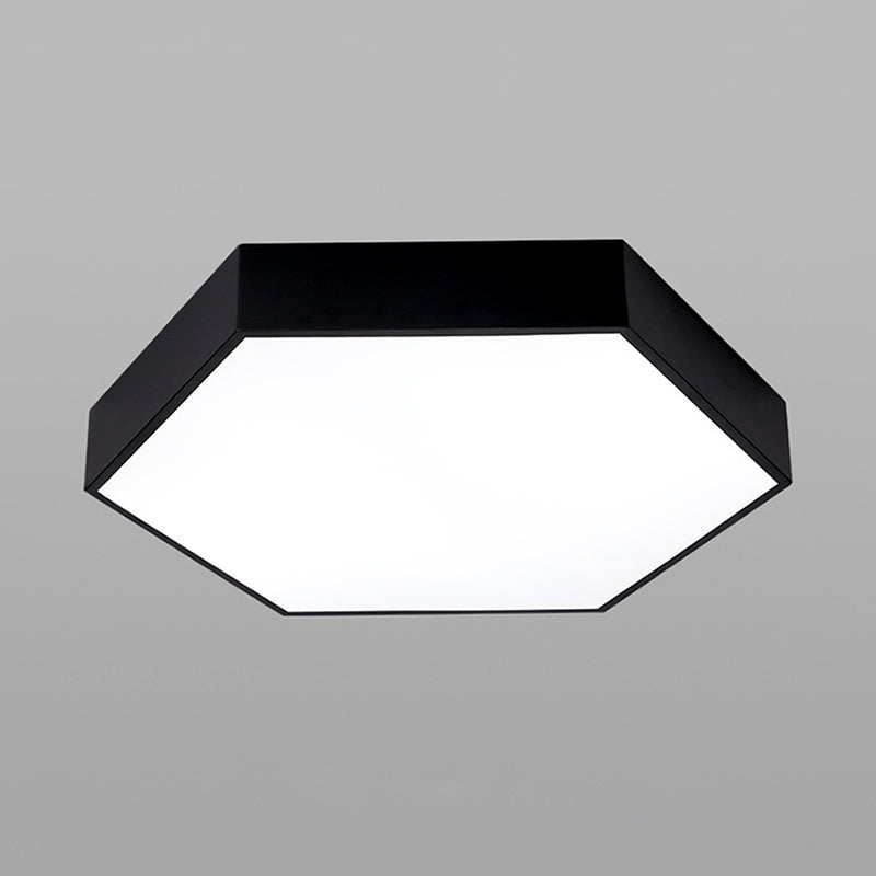 Honeycomb Gym Pendant Iron LED Hanging Light - Nordic Style in Black