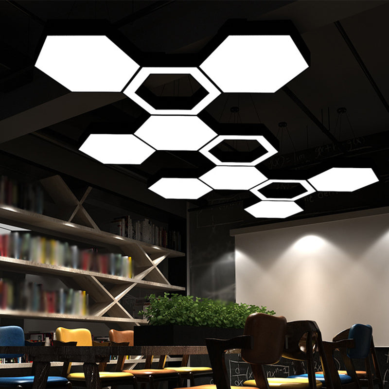 Modern Round Acrylic Led Pendant Light - 18 31.5 39 W Black Ceiling Lamp For Restaurants
