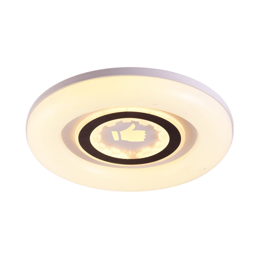Modern White Flush Ceiling Light with LED and Acrylic for Corridor and Bedroom