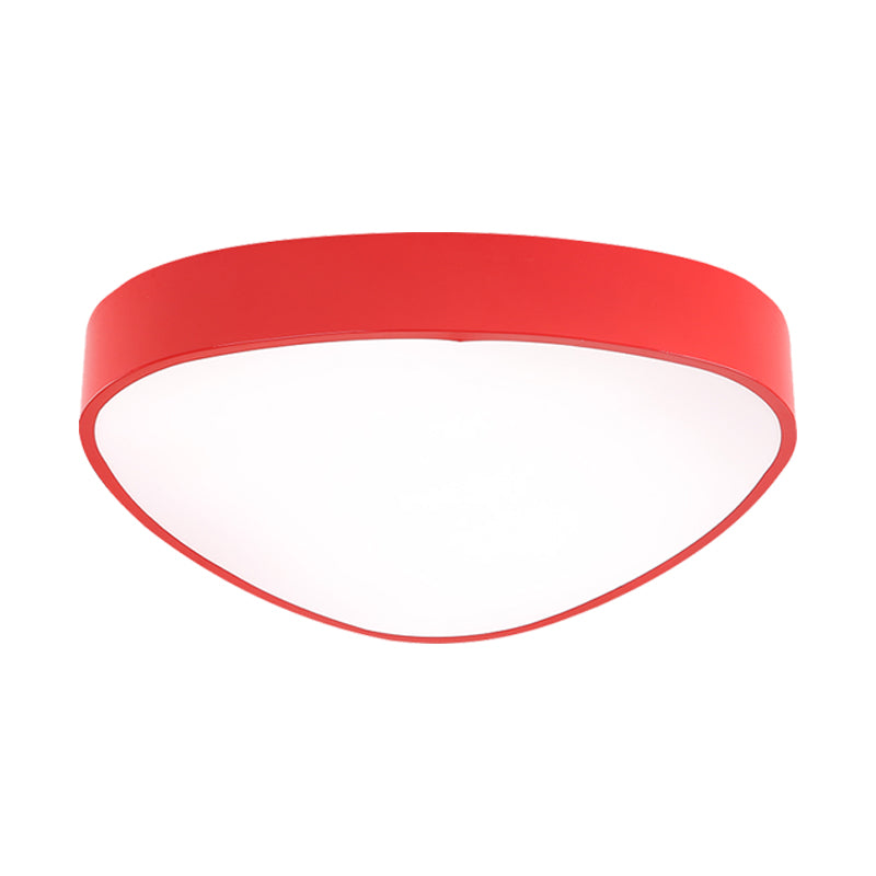Modern LED Triangle Ceiling Lamp - Red/Blue/Green - Acrylic Flush Mount for Hallway