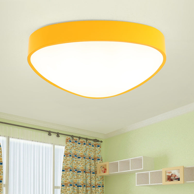 Modern LED Triangle Ceiling Lamp - Red/Blue/Green - Acrylic Flush Mount for Hallway