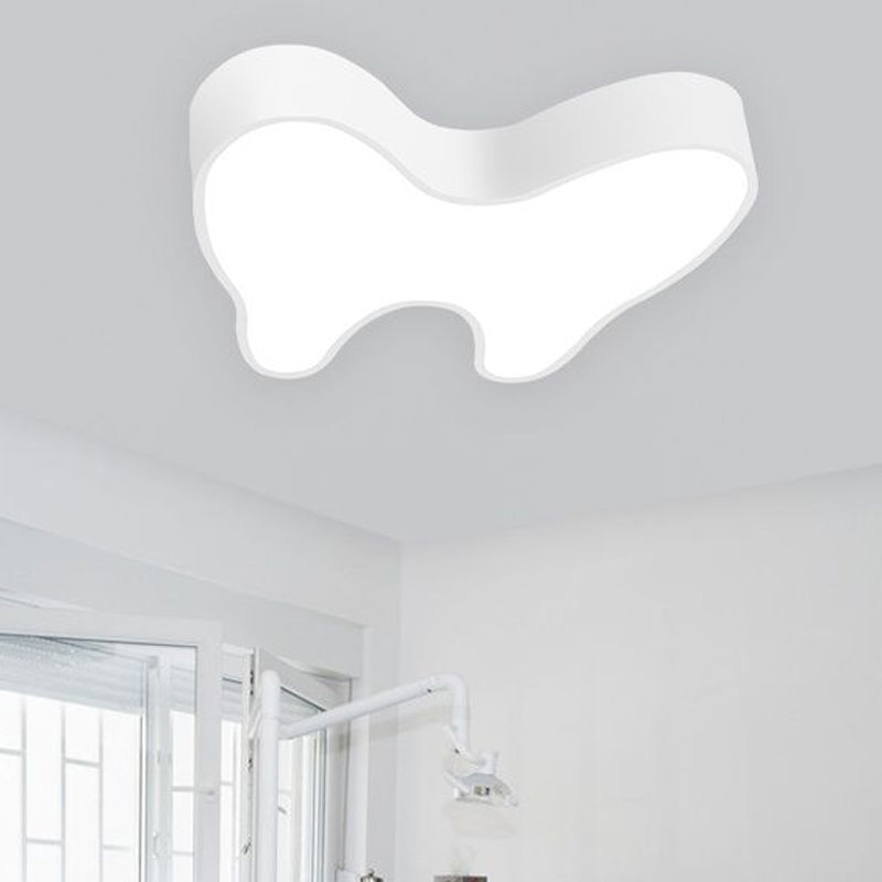 Plafonnier LED moderne à encastrer pour couloirs - Design en forme de dent blanche