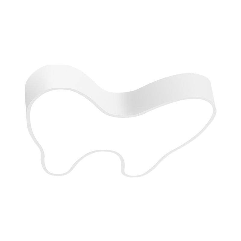 Plafonnier LED moderne à encastrer pour couloirs - Design en forme de dent blanche